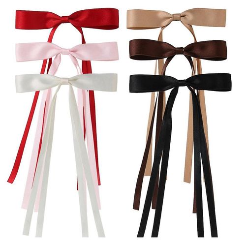 Noeud De Cheveux Pour Les Femmes, Dots Hair Bows Pour Les Filles, Chaîne Arcs Pour Les Cheveux, Pinces À Cheveux Noeud Avec Queue, Pinces À Cheveux Pour Les Femmes A 