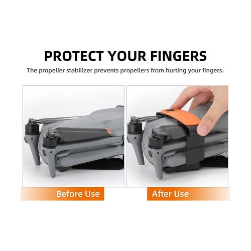 pour Air 3-Bundle Propeller Blade Retainer Accessoire Châssis Portable Multi-Housse De Protection, Noir