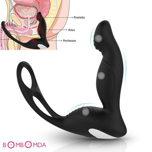 Vibromasseur Anal En Silicone Pour Homme, Massage De La Prostate Avec Anneau, Télécommande, Jouets Sexuels, Plug Anal, Entraînement Du Pénis, Mastellar