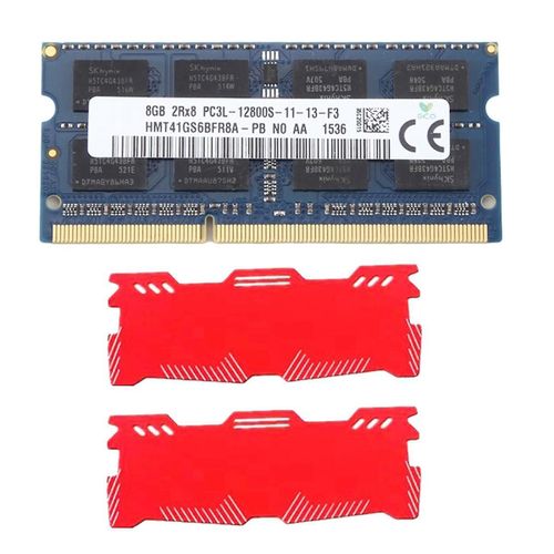 Pour SK 8 Go DDR3 Ordinateur Portable Ram Mémoire + Gilet De Refroidissement 2RX8 1600Mhz PC3-12800 204 Broches 1.35V SODIMM pour Ordinateur Portable Mémoire Ram