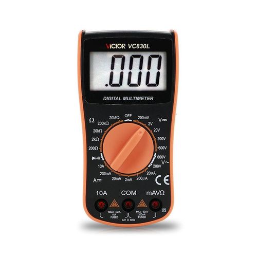 VICTOR Multimètre numérique VC830L Mini multimètre d¿électricien domestique de poche numérique Ampèremètre de haute précision