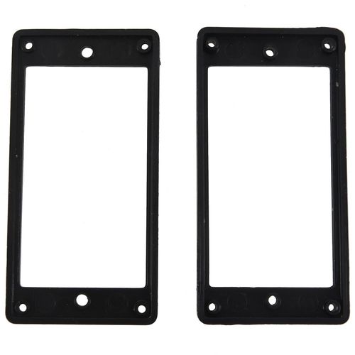 2pcs Plat Humbucker Micro Montage Anneau Cadre Abs Pour Guitare Électrique