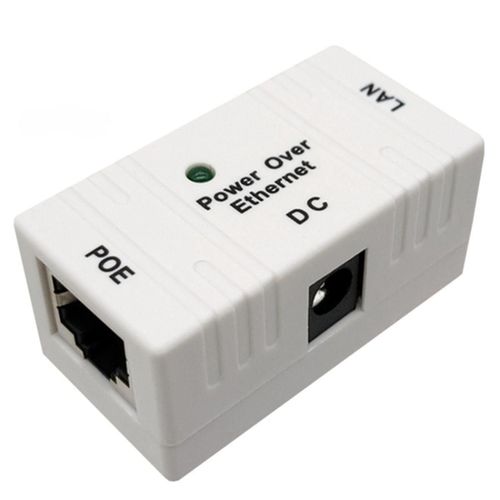100 Mbps 5V 12V 24V 48V / 1A BJW POE Répartiteur de puissance d¿injecteur pour Caméra IP POE Adaptateur Module Accessoires-Blanc