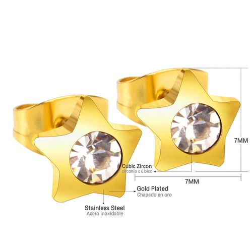 Luxusteel-Boucles D'oreilles À Tige En Acier Inoxydable Cz Pour Femmes Et Filles, Document Doré, Zircon Cubique Contre-Indiqué, Piercing 147 Us Géométrique, Cadeaux Minimalistes