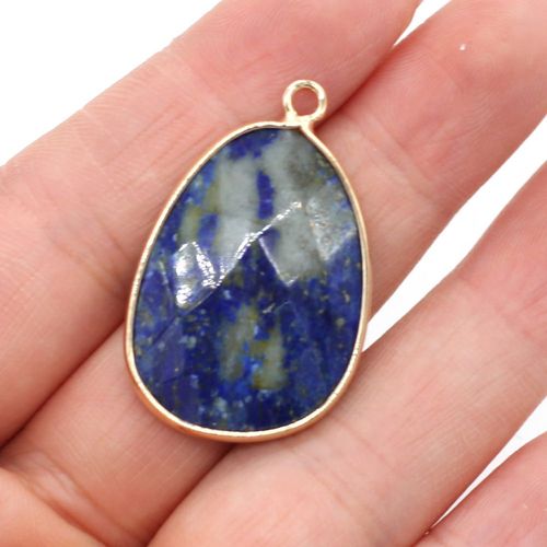 Pendentifs À Facettes En Pierre Naturelle, Breloques En Améthystes De Quartz Rose Pour La Fabrication De Bijoux, Bricolage, Collier, Bracelet, Boucles D'oreilles, 23x34mm