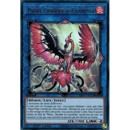 Yu Gi Oh Ra03 Fr042 Phénix, Chevalier Du Cauchemar Ultra Rare