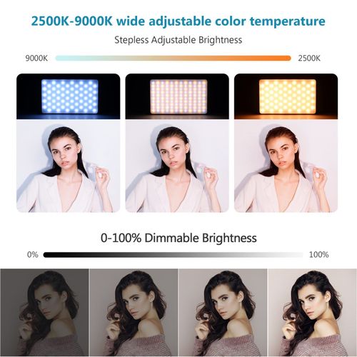 Mini lampe de photographie à LED - Lumière de remplissage pour appareil photo 120 LED pour un éclairage parfait