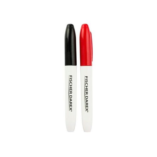 Marqueurs rouge et noir lot de 2 fischer darex