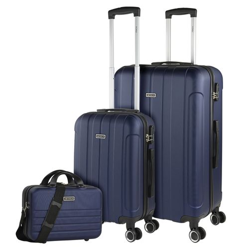 Maletas De Viaje ITACA. Juego Maletas 4 Ruedas - Juego De Maletas De Viaje - Juego Maletas De Viaje Ligeras. Candado De Combinacion 771117B
