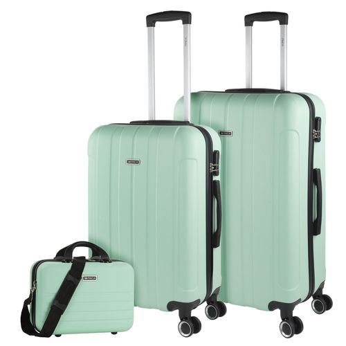 Maletas De Viaje ITACA. Juego Maletas 4 Ruedas - Juego De Maletas De Viaje - Juego Maletas De Viaje Ligeras. Candado De Combinacion 771116B