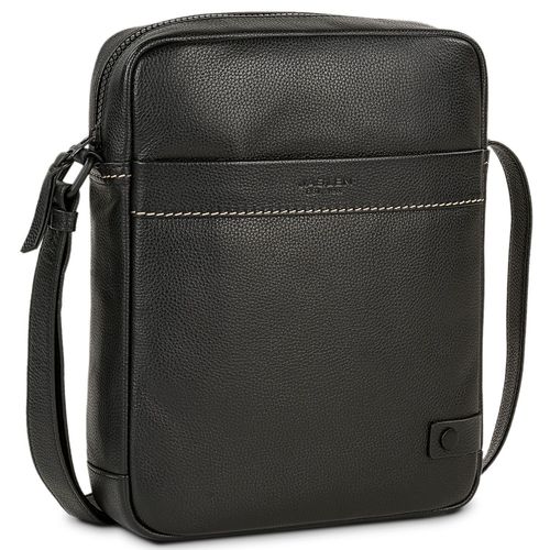 Bandoleras Hombre - Bandolera Piel Hombre - Bandolera Hombre Pequeña Con Doble Compartimento De Marca JASLEN - Bandolera Piel Hombre 313026