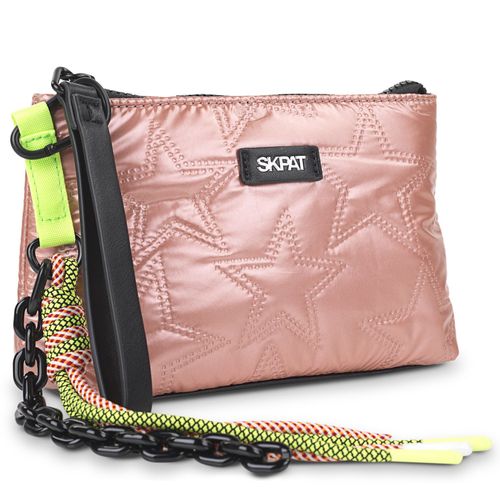 Neceser De Viaje Infantil En Poliéster Y Piel Sintética. Resistante Neceser Viaje Con Asa Lateral. Neceser Mujer Infantil Con Bolsillo Frontal Marca De Skpat 316966