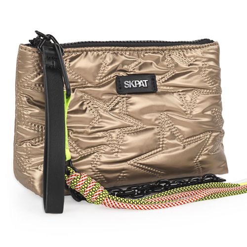 Neceser De Viaje Infantil En Poliéster Y Piel Sintética. Resistante Neceser Viaje Con Asa Lateral. Neceser Mujer Infantil Con Bolsillo Frontal Marca De Skpat 316966