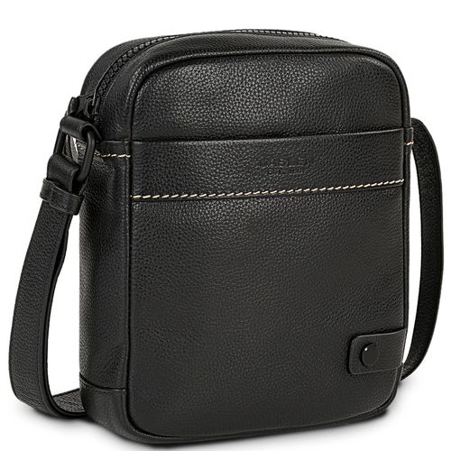 Bandoleras Hombre - Bandolera Piel Hombre - Bandolera Hombre Pequeña Con Doble Compartimento De Marca JASLEN - Bandolera Piel Hombre 313019