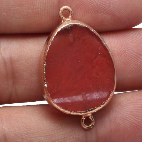 Pendentif En Pierre Naturelle, Quartz Rose, Cristal Agate, Connecteur De Goutte, Collier Rétro, Bracelet, Accessoire De Bijoux, Fabrication De Cadeaux