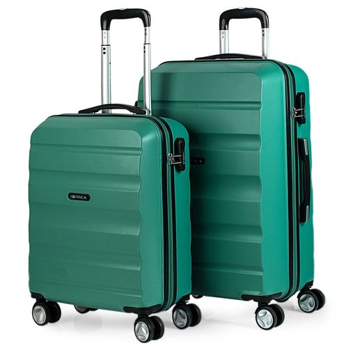 Set De 2 Valises Rigides De Voyage 4 Roues Trolley ABS. Poignée 2 Anses Et Cadenas. Résistantes Et Légères. Petite Et Moyenne. T71615