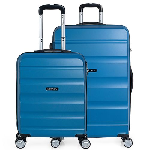 Jeu De 2 Valises De Transport Rigides 4 Chariots Double Roues ABS. 2 Tailles: Petite Cabine Et Grand XL. Dur Confortable Renforcé Et Léger. Marque De Qualité Et Garantie. T71617