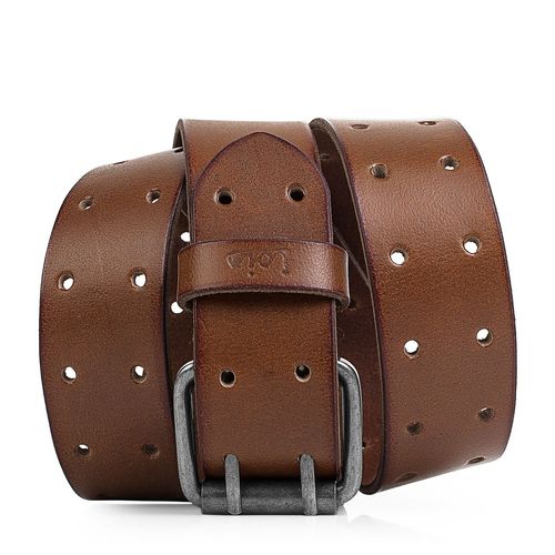 Ceinture Pour Homme En Cuir Véritable. Boucle En Métal Avec Double Épingle. Résistant Flexible Et Durable. Coffret Cadeau Largeur 40 Mm. Longueur 95/105/115 Mm. 501002