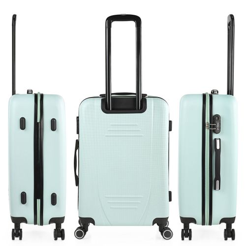 Set De 2 Valises De Voyage Rigides 4 Roues Trolley ABS. Résistantes Et Légères. Poignée 2 Anses Et Cadenas. Petite Et Moyenne. 71115