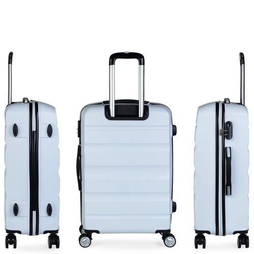 Jeu De 2 Valises De Transport Rigides 4 Chariots Double Roues ABS. 2 Tailles: Petite Cabine Et Grand XL. Dur Confortable Renforcé Et Léger. Marque De Qualité Et Garantie. T71617