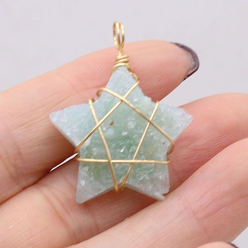 Résine Multicolore Naturelle En Forme D'étoile, Pendentif Mignon, Artisanat Fait À La Main, Bricolage, Collier, Bracelet, Boucle D'oreille, Accessoires De Bijoux, Fabrication De Cadeaux