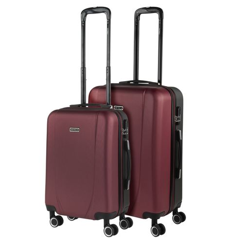 Set De 2 Valises De Voyage Rigides 4 Roues Trolley ABS. Résistantes Et Légères. Poignée 2 Anses Et Cadenas. Petite Et Moyenne. 71115