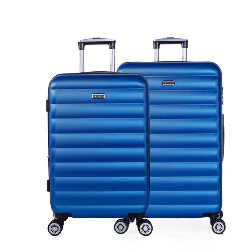 Set De 2 Valises De Voyage Rigides 4 Roues Trolley ABS. Extensibles Résistantes Et Légères. Poignée 2 Anses Et Cadenas. Moyenne Et Grande. 71216