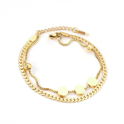 Luxusteel-Bracelet Mauvais ¿Il Bleu En Acier Inoxydable Pour Femme, Clip, Lien Cubain, Bijoux Bling, Cadeau À La Mode