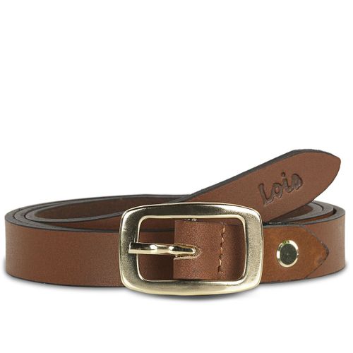 Ceinture Pour Femme En Cuir Véritable Avec Boucle Métallique. Logo Troquelado Résistant Flexible Classique Et Durable. Longueur Adaptable Coffret Cadeau 49609
