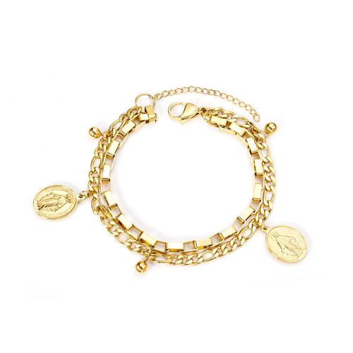 Luxusteel-Bracelet Mauvais ¿Il Bleu En Acier Inoxydable Pour Femme, Clip, Lien Cubain, Bijoux Bling, Cadeau À La Mode