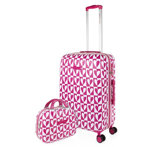Maletas De Viaje De La Firma AGATHA RUIZ DE LA PRADA. Juego Maletas 4 Ruedas - Juego De Maletas De Viaje - Juego Maletas De Viaje Ligeras. Candado De Combinacion 134260B
