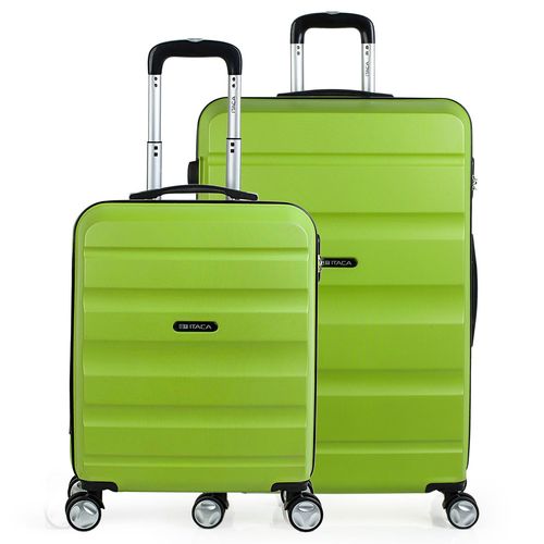 Jeu De 2 Valises De Transport Rigides 4 Chariots Double Roues ABS. 2 Tailles: Petite Cabine Et Grand XL. Dur Confortable Renforcé Et Léger. Marque De Qualité Et Garantie. T71617