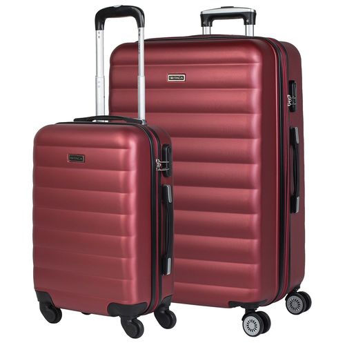 Lot De 2 Valises De Voyage 4 Chariots Double Roues ABS. 2 Tailles: Small 55, Large Extensible 75. Dur Dur Dur Et Léger. Haute Qualité. Beau Design 71217