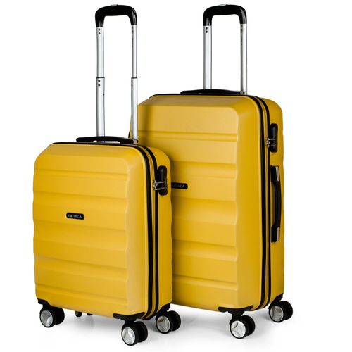 Set De 2 Valises Rigides De Voyage 4 Roues Trolley ABS. Poignée 2 Anses Et Cadenas. Résistantes Et Légères. Petite Et Moyenne. T71615