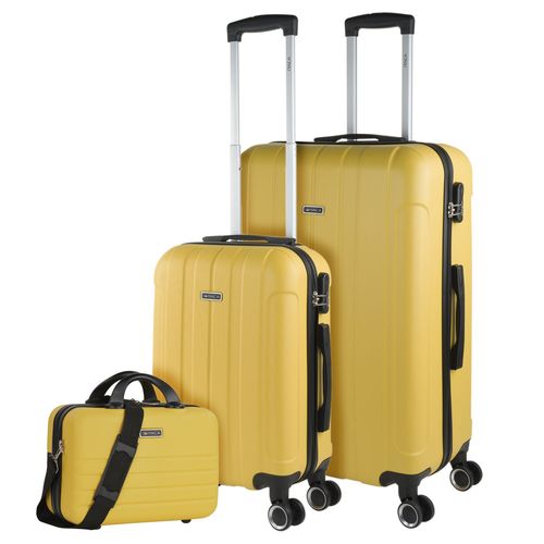 Maletas De Viaje ITACA. Juego Maletas 4 Ruedas - Juego De Maletas De Viaje - Juego Maletas De Viaje Ligeras. Candado De Combinacion 771117B