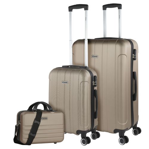 Maletas De Viaje ITACA. Juego Maletas 4 Ruedas - Juego De Maletas De Viaje - Juego Maletas De Viaje Ligeras. Candado De Combinacion 771117B