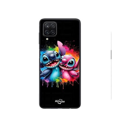 Coque Samsung Galaxy A12 Stitch Angel Peinture Coloré