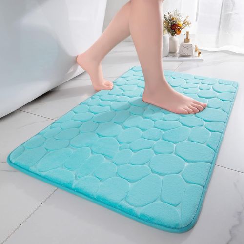 Tapis De Bain En Mousse ¿¿ M¿¿Moire De Forme - Absorbant - Tapis De Bain - Tapis De Douche - Tapis D¿¿Coratif - Antid¿¿Rapant - Pour Salle De Bain Et Salon - 43 X 61 Cm - Violet