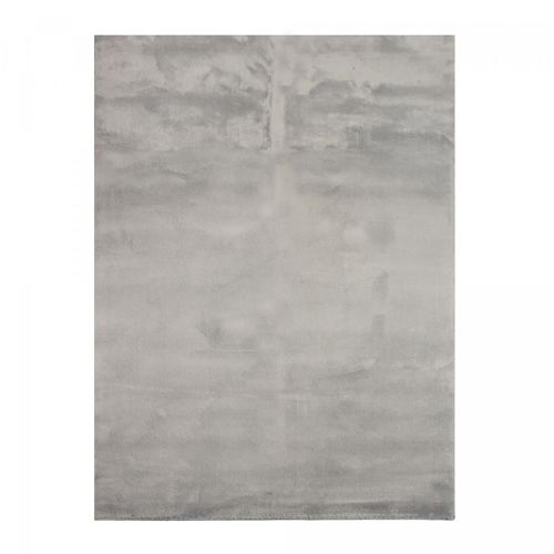 Tapis Chambre 140x200 Lyn10 Lavable Gris Uni, Tapis Shaggy À Longs Poils