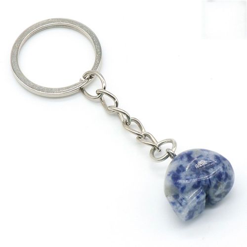 Pierres Précieuses Personnalisées En Forme D'oeil De Tigre, Quartz, Tête De Mort Britannique, Pendentif De Sac, Cadeau De Fête D'anniversaire, Nouvelle Collection, Offre Spéciale