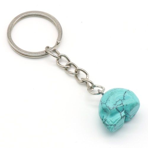 Pierres Précieuses Personnalisées En Forme D'oeil De Tigre, Quartz, Tête De Mort Britannique, Pendentif De Sac, Cadeau De Fête D'anniversaire, Nouvelle Collection, Offre Spéciale