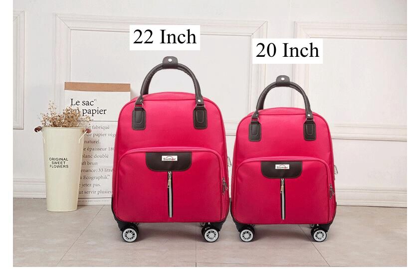 Sac à roulettes pour femme, bagage à roulettes pour filles, voyage court,  sacs à roulettes, valise à roulettes - AliExpress