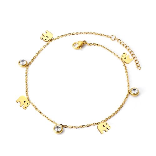 Luxusteel-Bracelet En Acier Inoxydable Pour Femme, Dainty Gold Document, Crystal Evil Eyes, Tree Life, Hamsa Hand Elephant Charm, Joon Hand