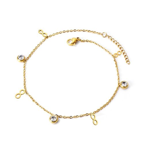 Luxusteel-Bracelet En Acier Inoxydable Pour Femme, Dainty Gold Document, Crystal Evil Eyes, Tree Life, Hamsa Hand Elephant Charm, Joon Hand