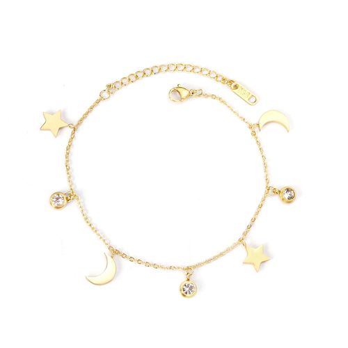 Luxusteel-Bracelet En Acier Inoxydable Pour Femme, Dainty Gold Document, Crystal Evil Eyes, Tree Life, Hamsa Hand Elephant Charm, Joon Hand