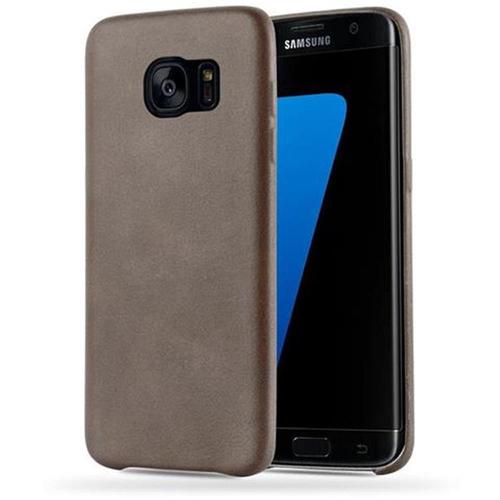 Cadorabo Housse Compatible Avec Samsung Galaxy S7 Edge En Vintage Brun - Hard Case Étui De Protection En Similicuir