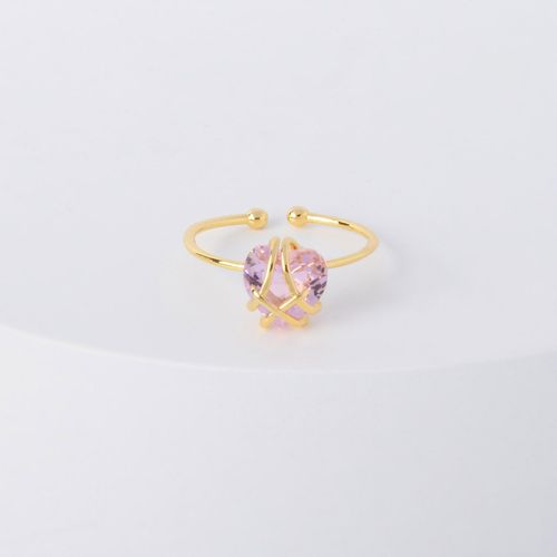Bagues En Cristal De Coeur Rose Opale Pour Femmes Et Filles, Amour, Diamant, Château, Fête De Mariage, Beaux Cadeaux De Bijoux, Mode, 2022