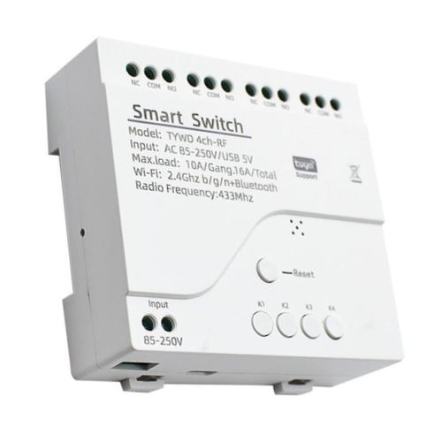 Tuya Smart Wifi Moteur Interrupteur Module RF 433 Radio Télécommande 4CH Inching Relais pour Google Home