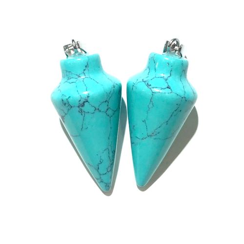 Cône De Gemme En Pierre Naturelle, Pendentif Rétro, Artisanat Fait À La Main, Bricolage, Collier, Bracelet, Boucles D'oreilles, Accessoires De Bijoux, Fabrication De Cadeaux, Vente En Gros