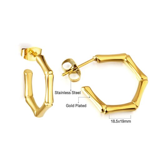 Luxusteel-Boucles D'oreilles Vintage En Acier Inoxydable Pour Femme, Perle En Forme De C, Huggie, Clip Blanc Et Vert, Bijoux En Métal